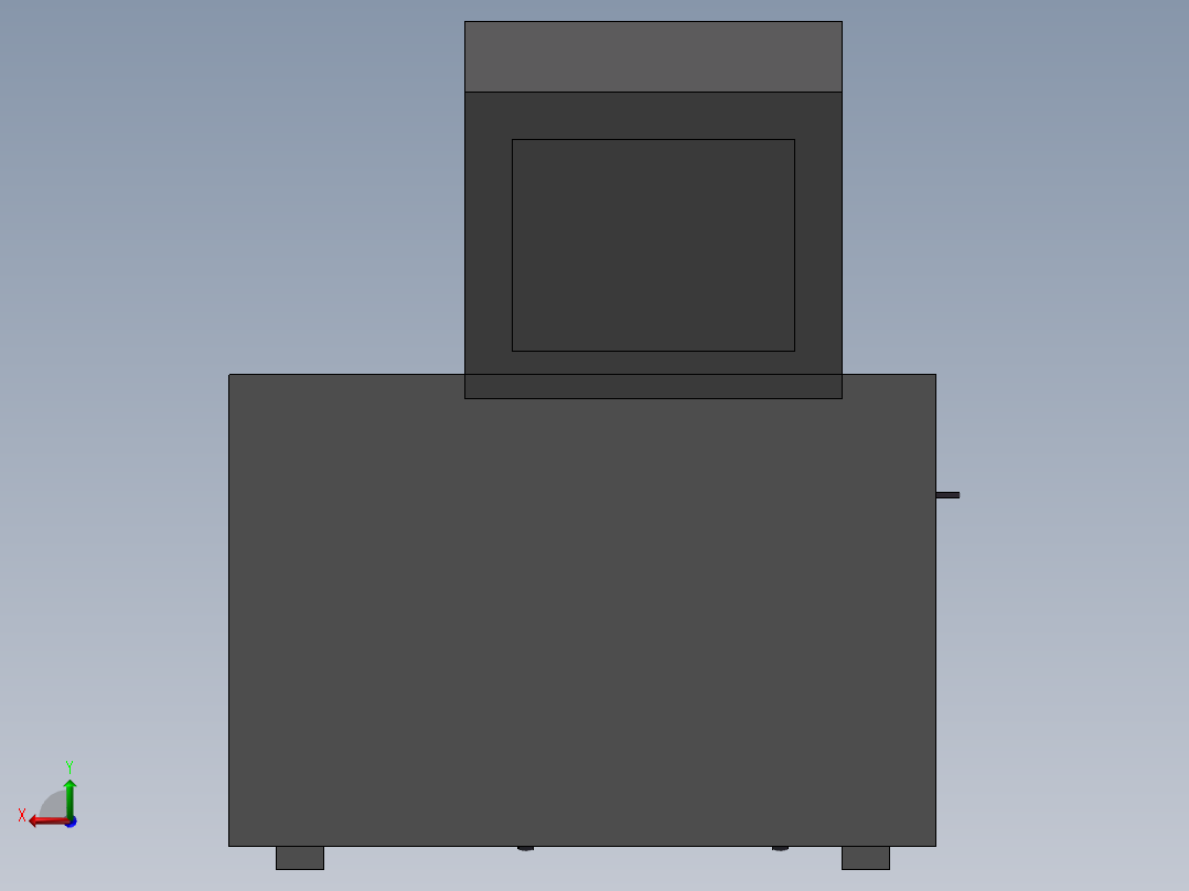 激光剪水口-分度盘方案后视图