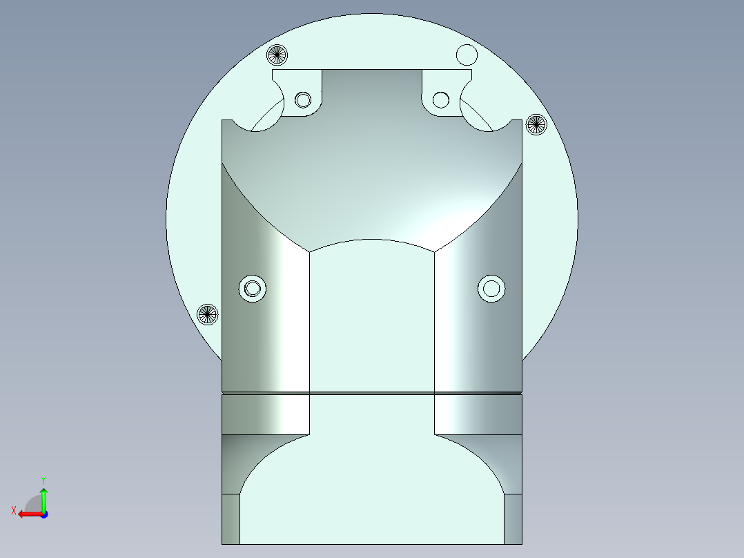直齿孔ZPLE160-L2 22-110-145-M8.stp后视图