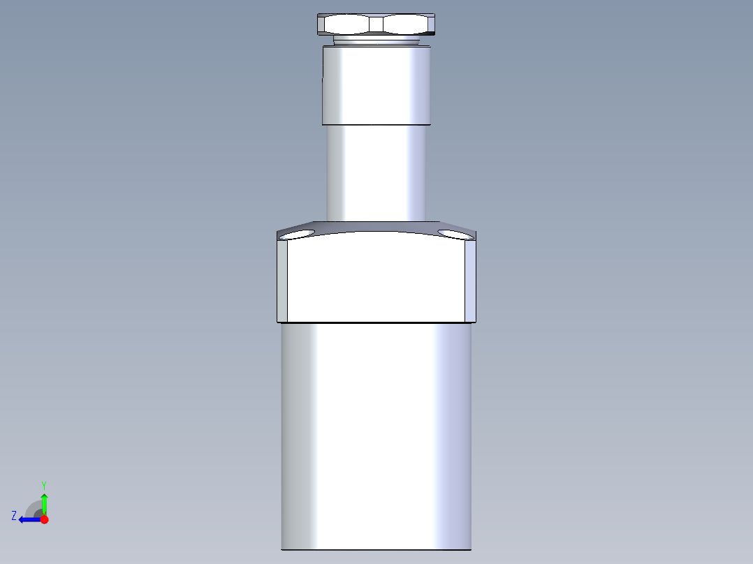 KOSMEKLHA1050-CR-Q35多系列多零件图纸模型右视图