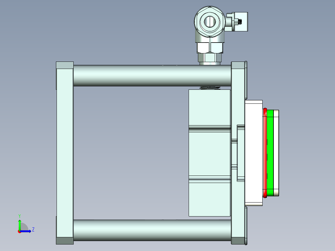 Z581C-笔记本CNC工装夹具三维模型CNC4-zj0915左视图