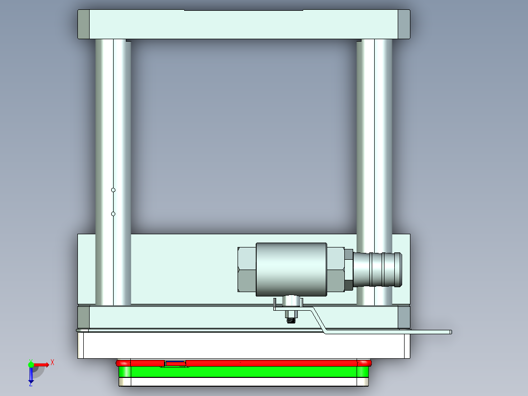 Z581C-笔记本CNC工装夹具三维模型CNC4-zj0915俯视图