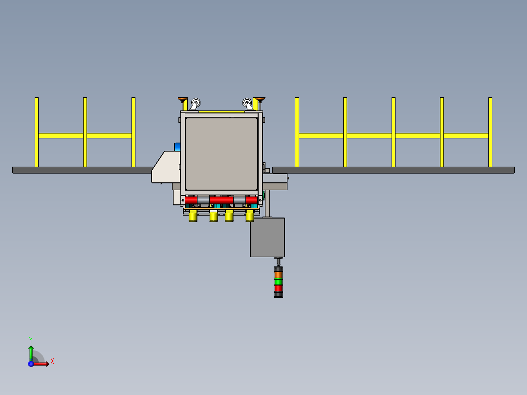 火腿肠自动切片生产线sw17前视图