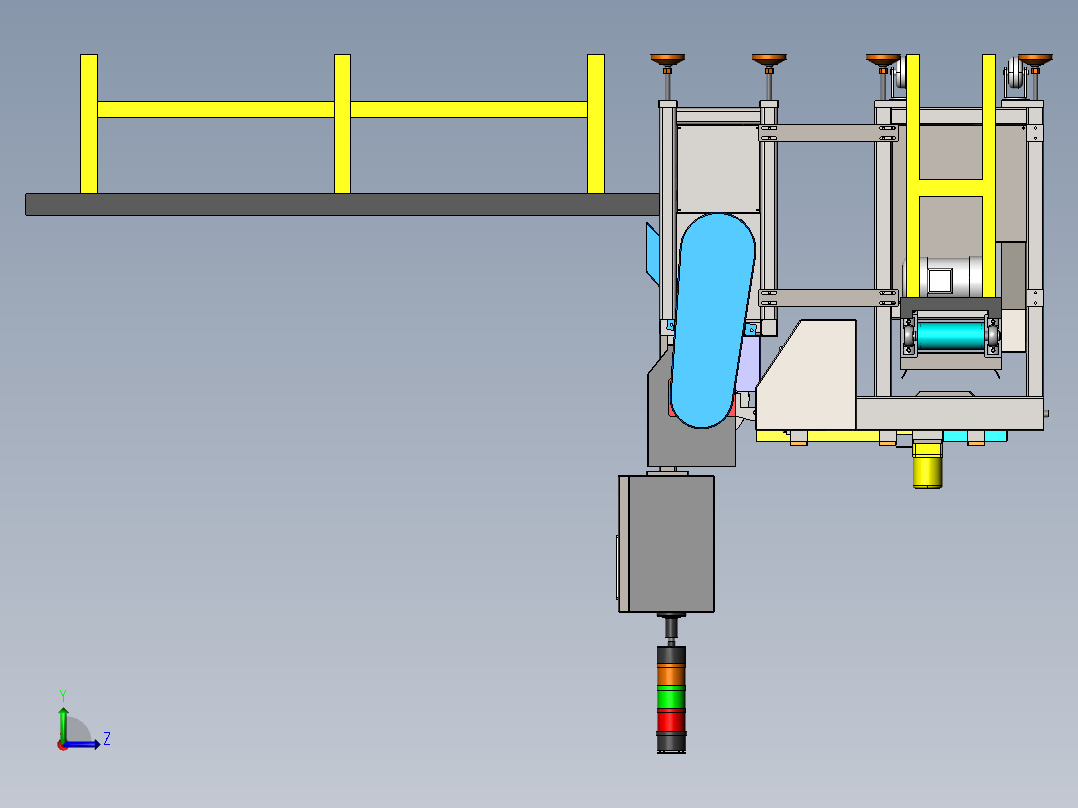 火腿肠自动切片生产线sw17左视图