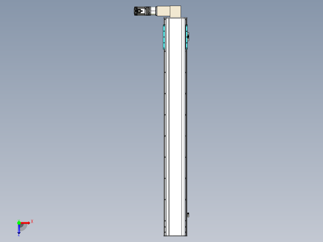 同步带滑台-半封闭B22-L100-C-S1650-L-P75-D3-N5俯视图
