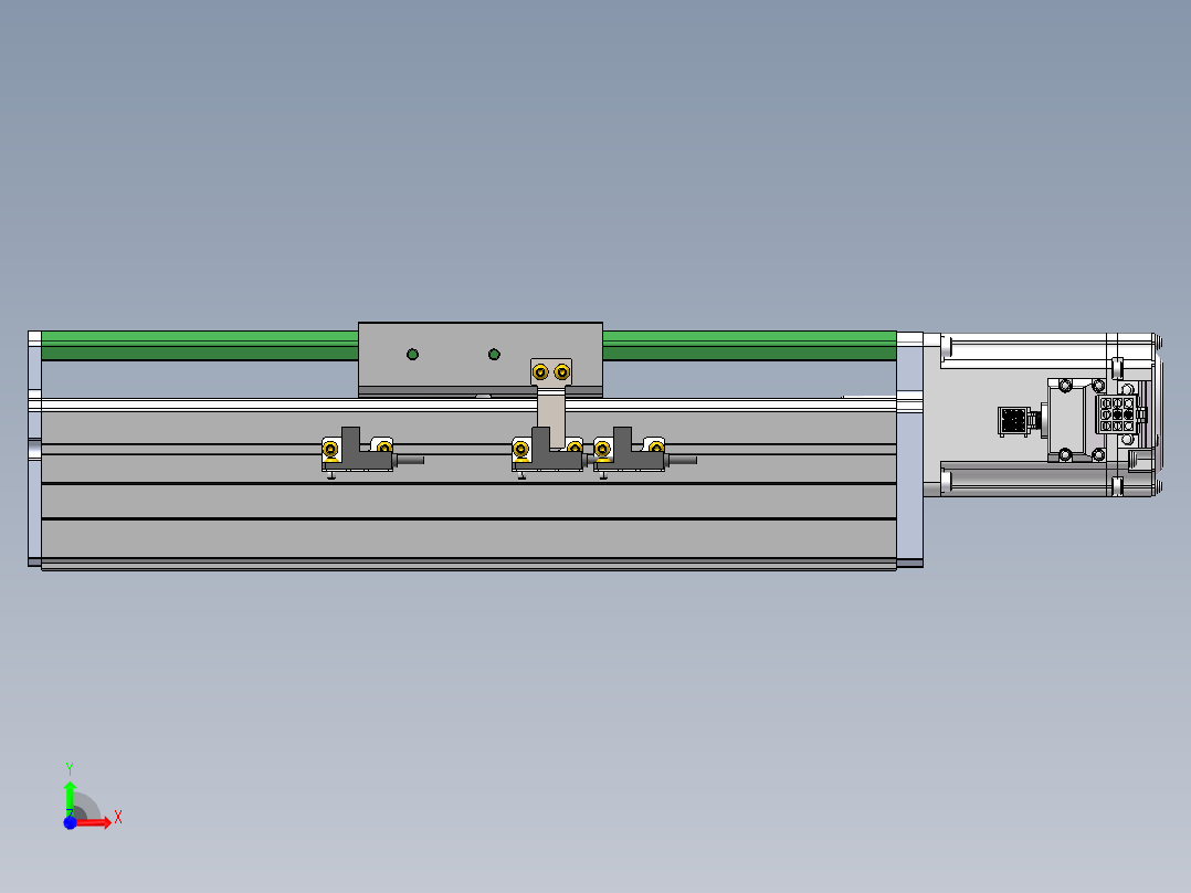 MTH丝杆半封闭模组MT100BS-BC-400W前视图