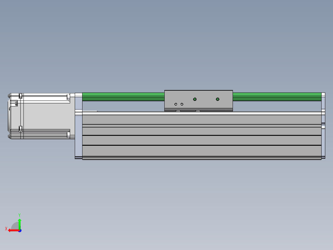 MTH丝杆半封闭模组MT100BS-BC-400W后视图