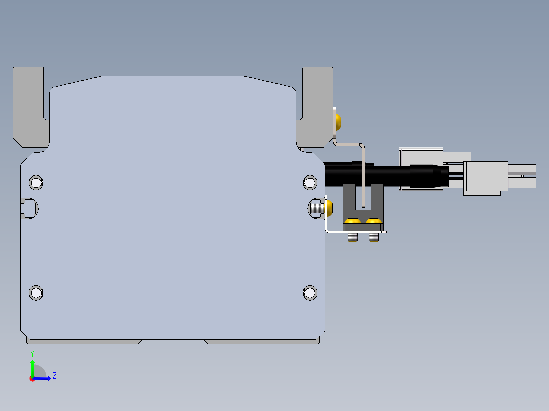 MTH丝杆半封闭模组MT100BS-BC-400W左视图
