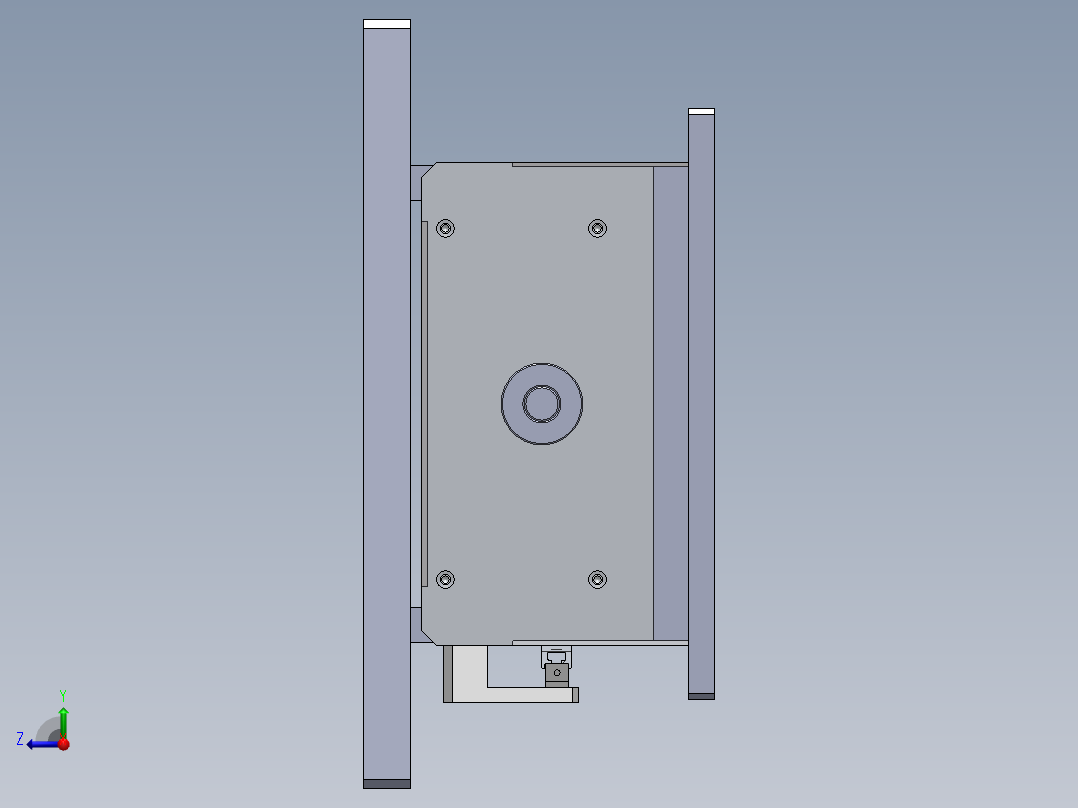 非型材滑台右视图