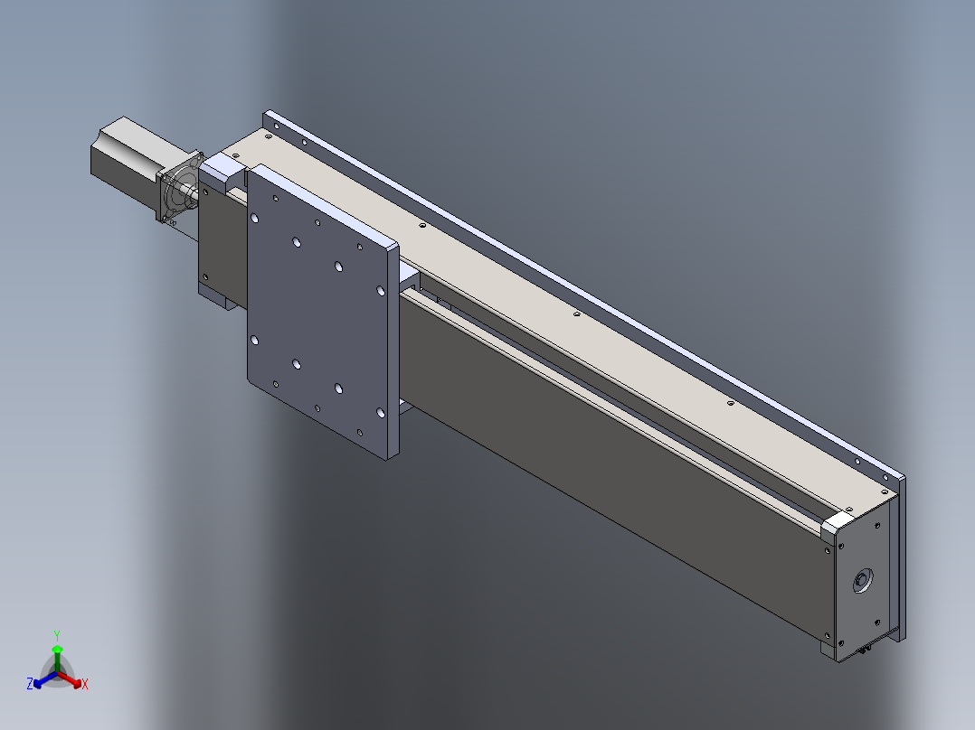 非型材滑台正等轴测图