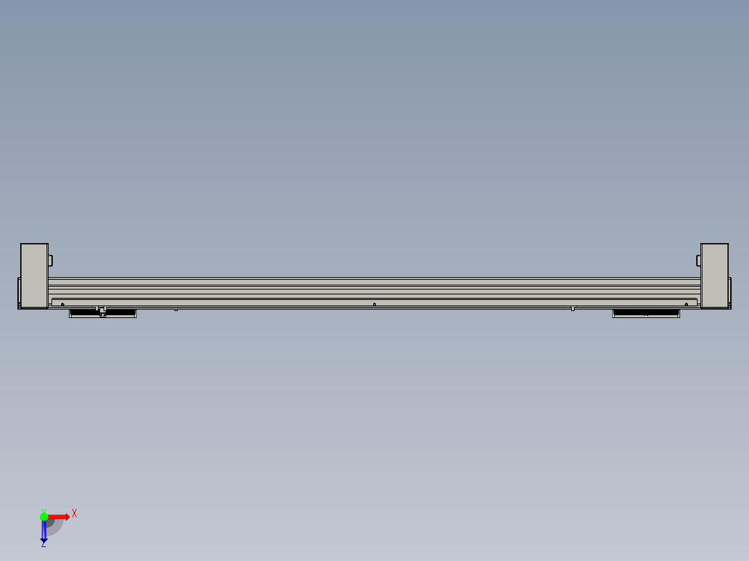 威洛博双电机滑台-VBC14S2-L50-S1100-BD-P40-C6俯视图