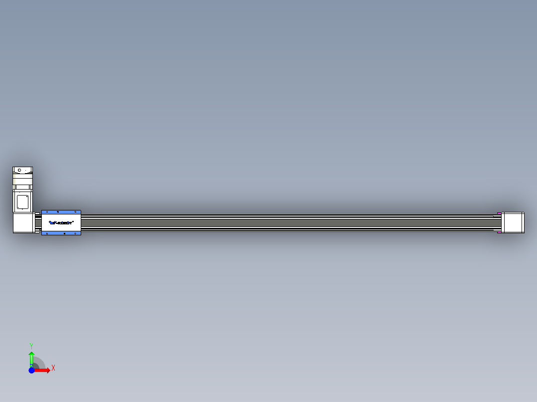 威洛博LB.GB同步带传动--欧规系列GB8-L192-S1900-BR-P75-K前视图