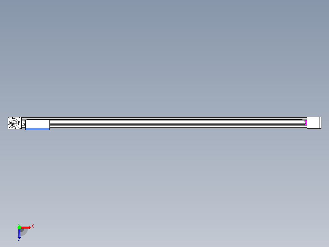 威洛博LB.GB同步带传动--欧规系列GB8-L192-S1900-BR-P75-K俯视图