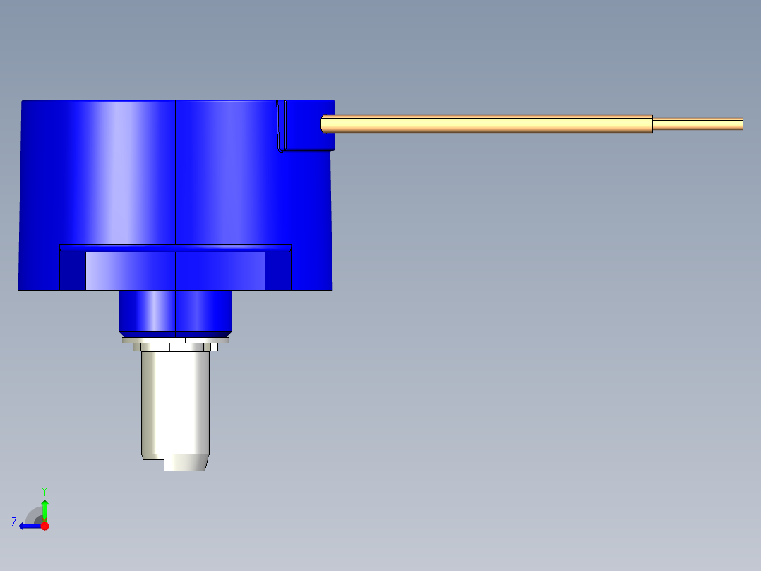 NOVOTECHNIK角度位移传感器SP-2800 系列右视图