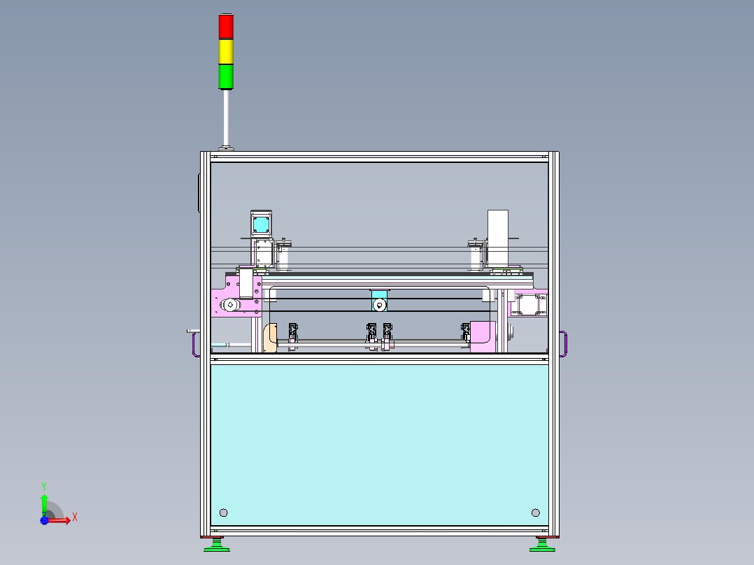 整机装配体前视图