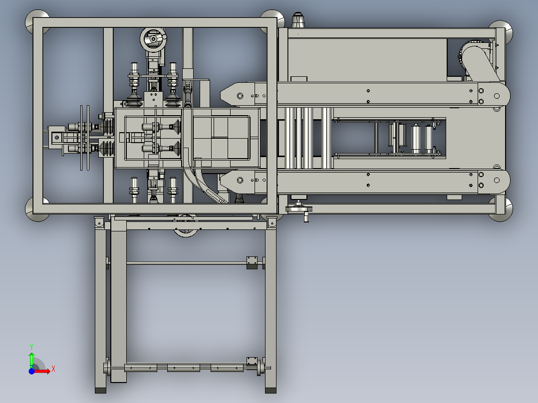 自动折箱机前视图