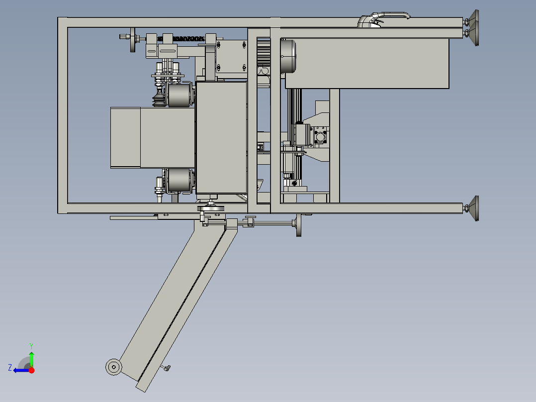 自动折箱机右视图
