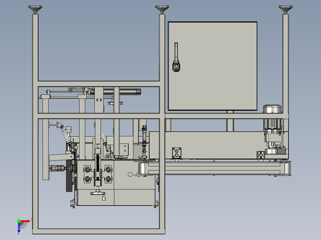 自动折箱机俯视图