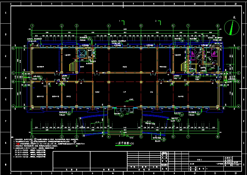 【4层】2700O框架办公楼施工组织设计45页（开题报告、任务书、中英翻译、建筑图