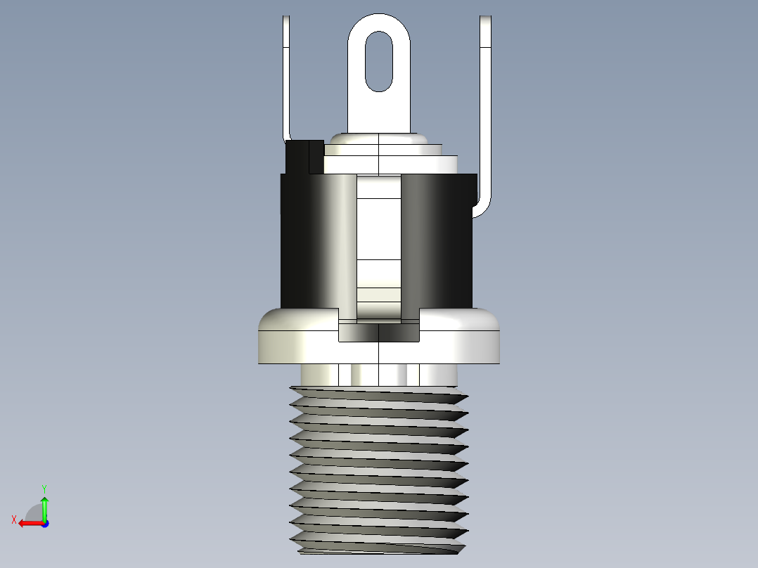 DC025M-5525插座DC5525插座DC5521插座后视图