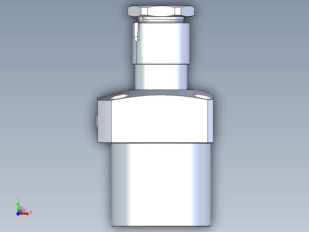 KOSMEKLHA1050-GR-Y30多系列多零件图纸模型前视图