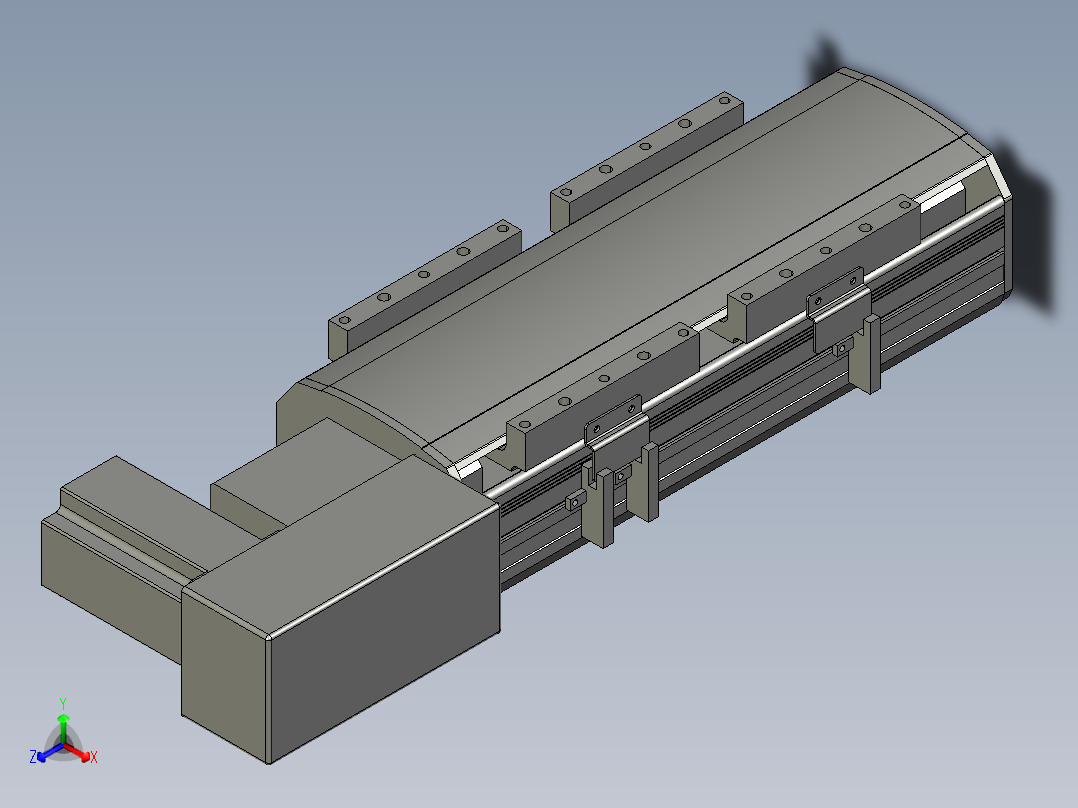 直线模组WG-LHB12-S100-BR设计图纸正等轴测图