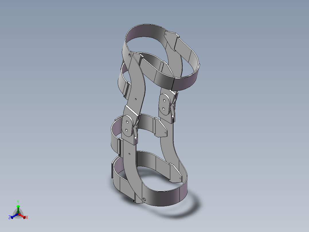 护膝正等轴测图