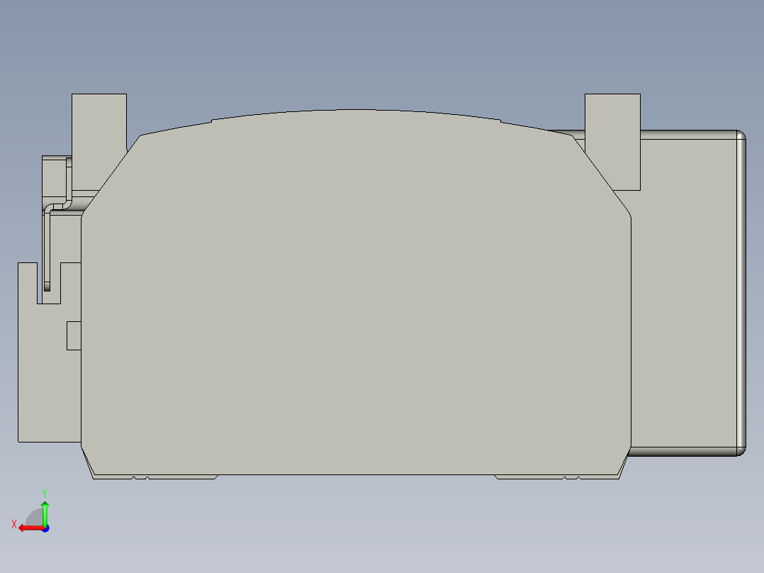 直线模组WG-LHB12-S1200-BL设计图纸后视图