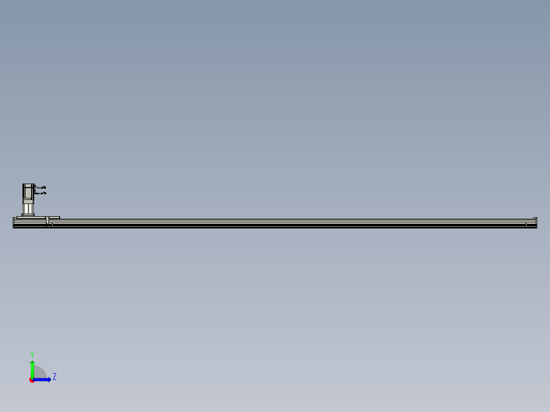 东锦齿条传动DH175G-L167-S3350-BU-减速机+750W左视图