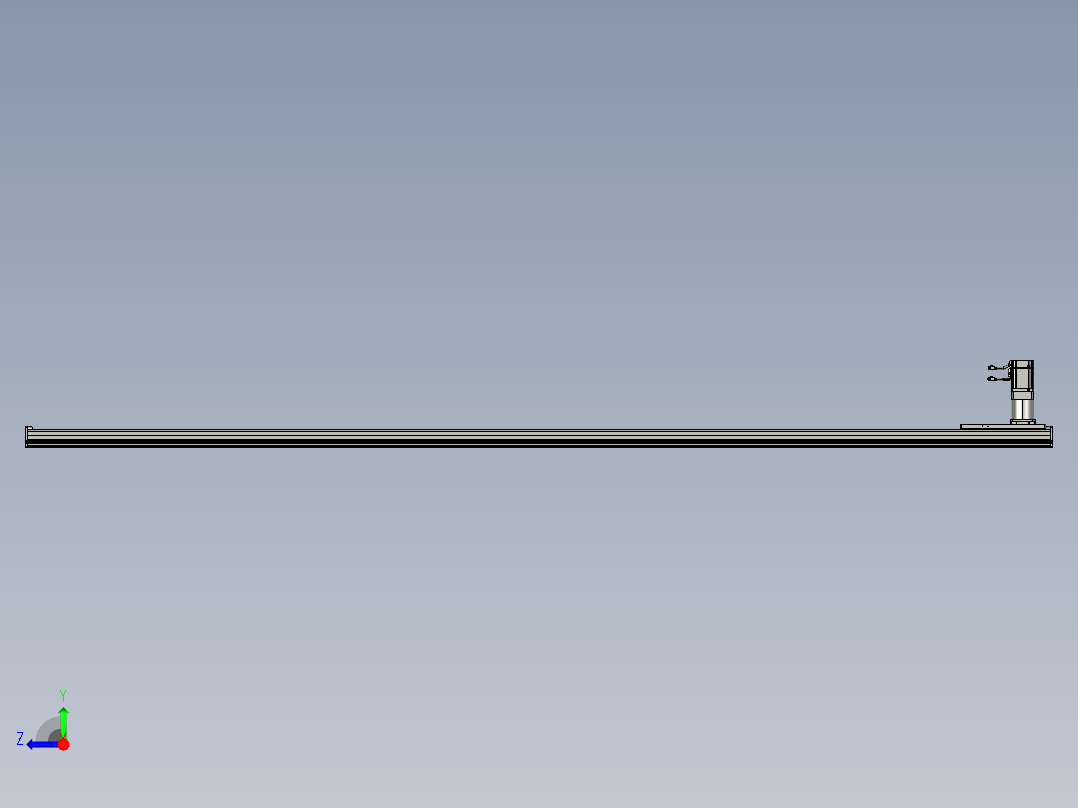 东锦齿条传动DH175G-L167-S3350-BU-减速机+750W右视图