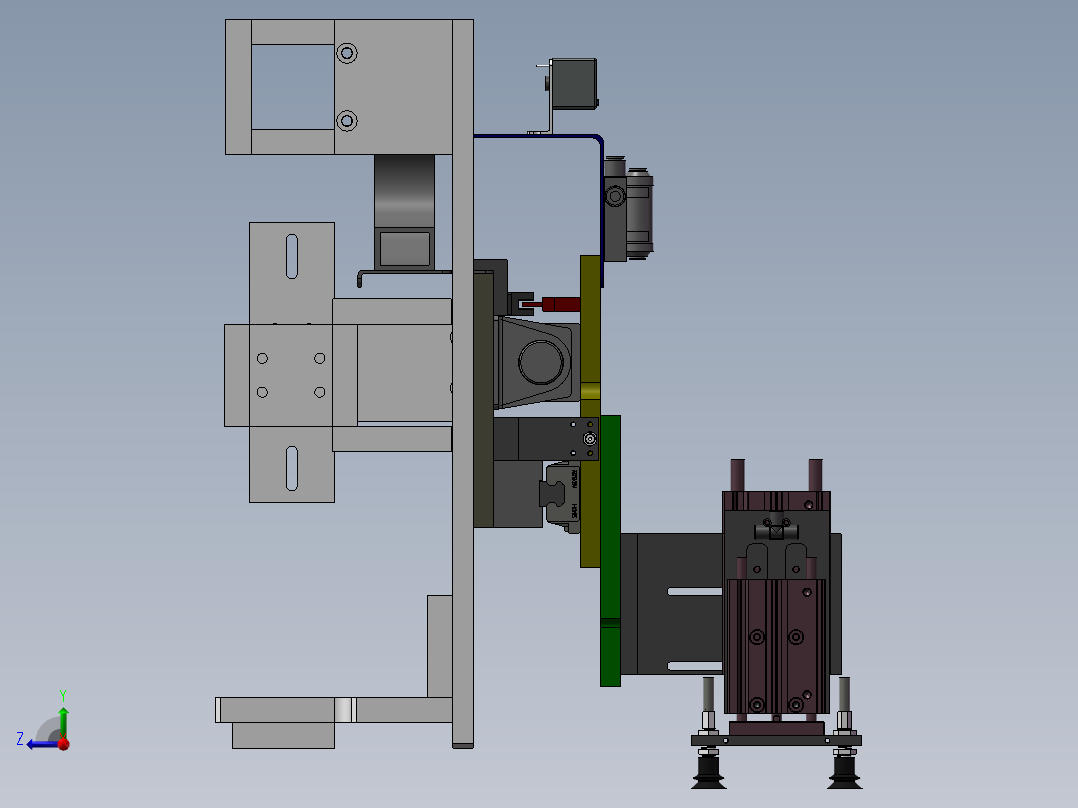 移栽机械手-汽缸右视图