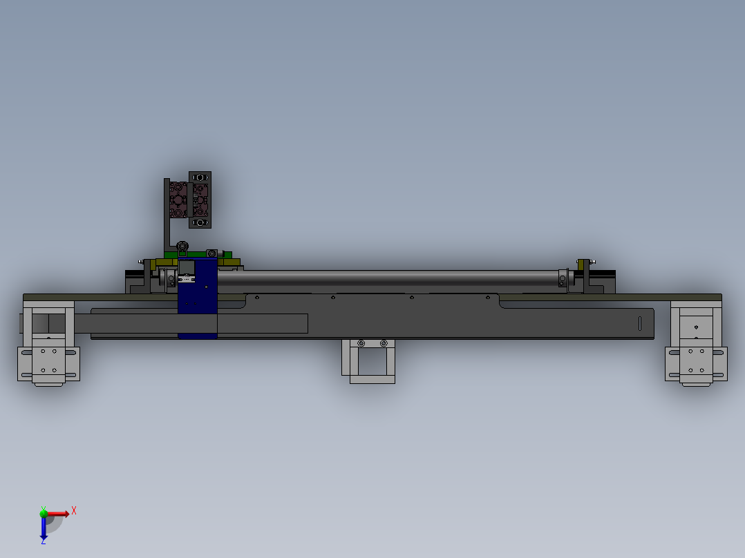 移栽机械手-汽缸俯视图