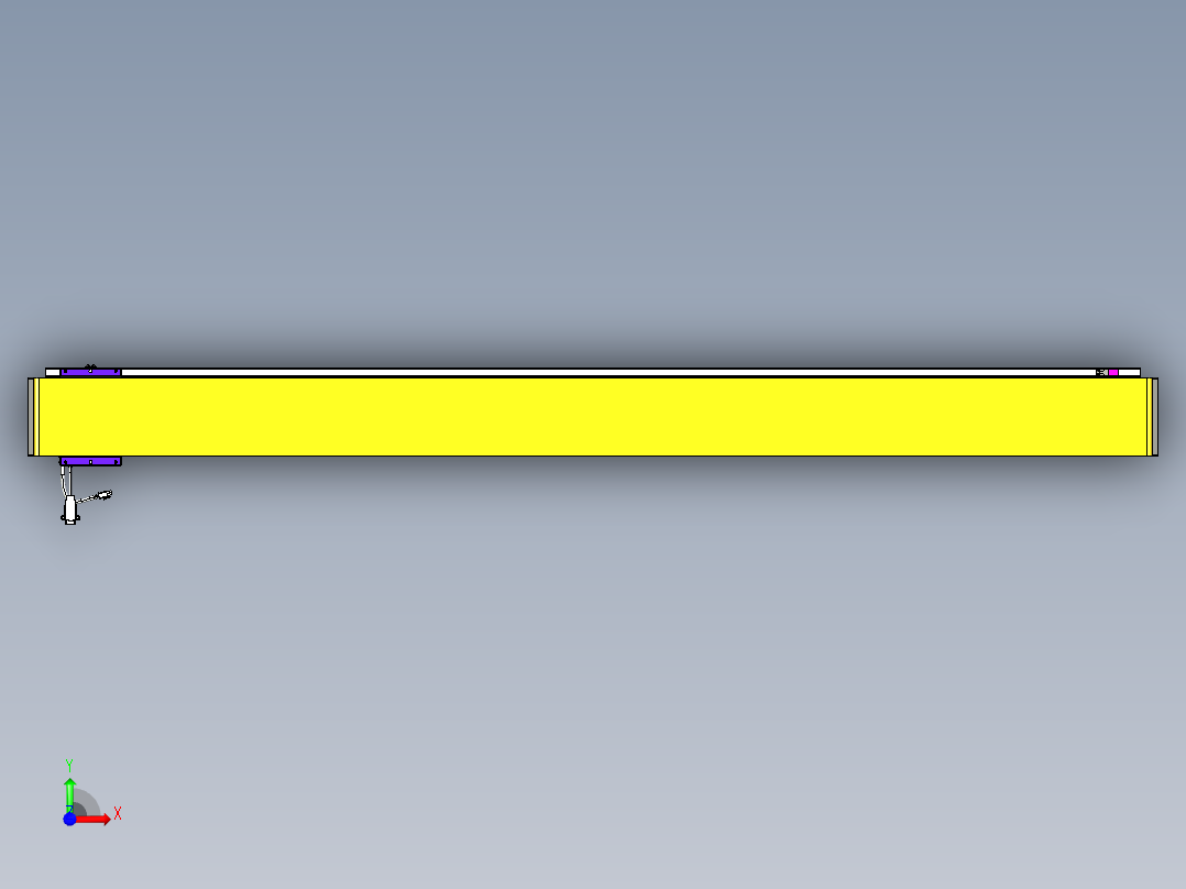 威洛博VL系列直线电机模组-VL14S1-S1800前视图