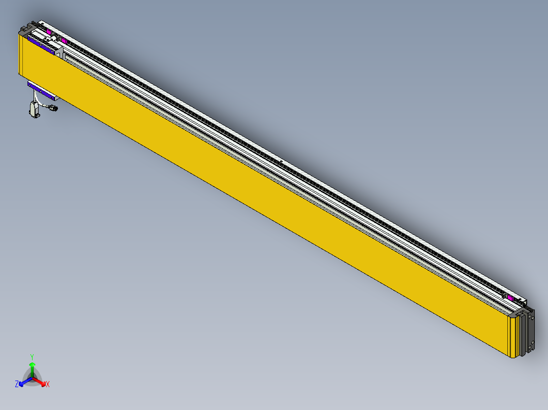 威洛博VL系列直线电机模组-VL14S1-S1800正等轴测图