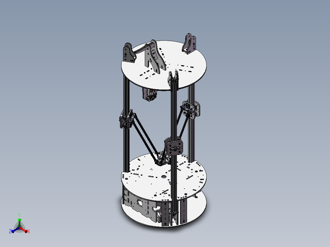 数控打印机床正等轴测图
