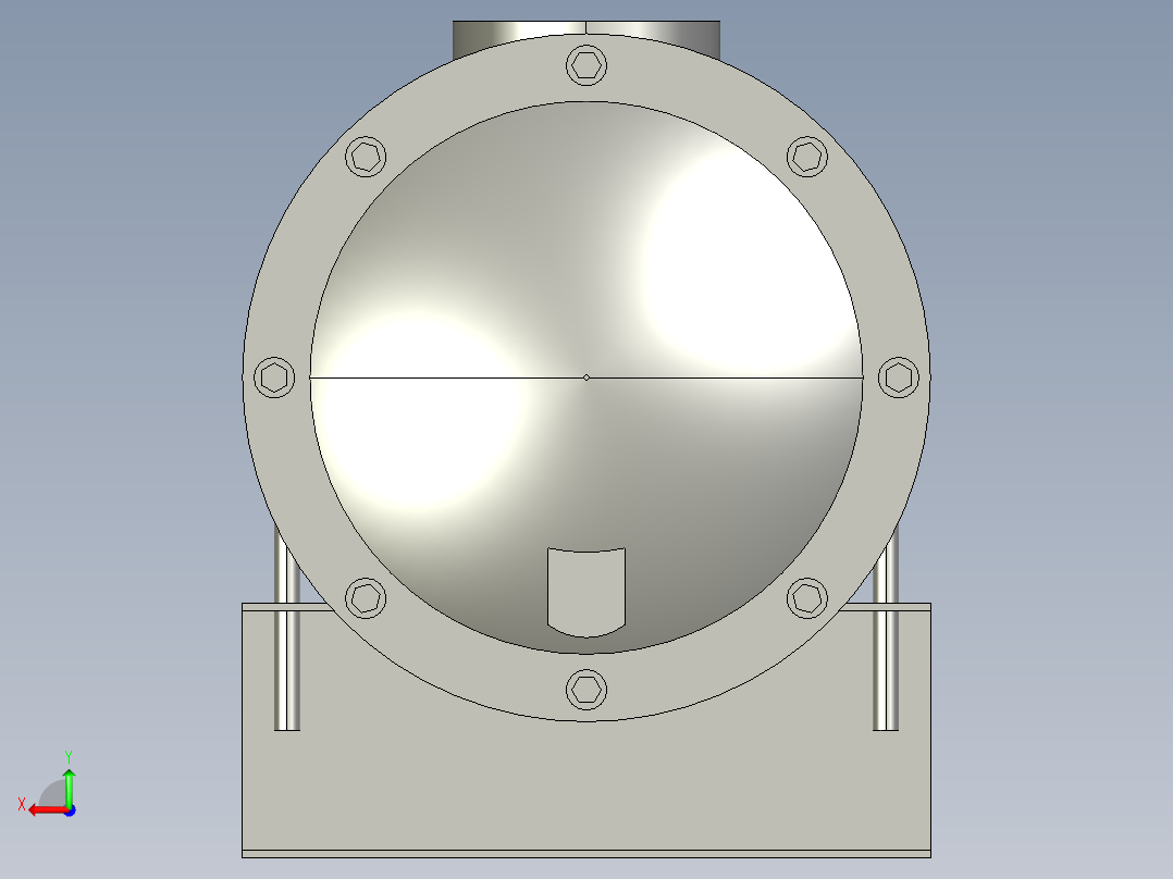 DC-10180管式换热器后视图