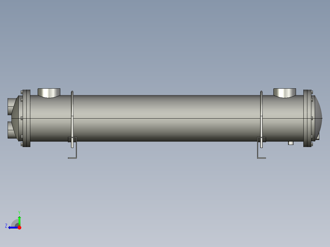 DC-10180管式换热器右视图