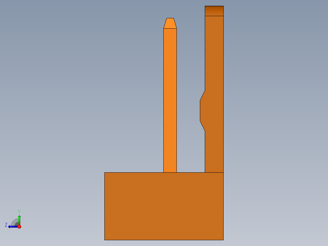 connector (3pin) male右视图