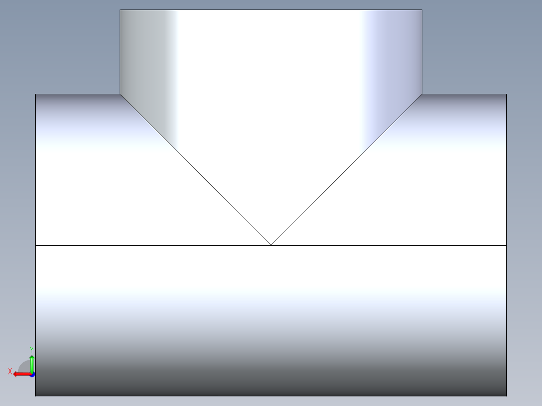 CPVC管件04-Sch80_Tee_FPTxFPTxFPT_9805-040_4in后视图