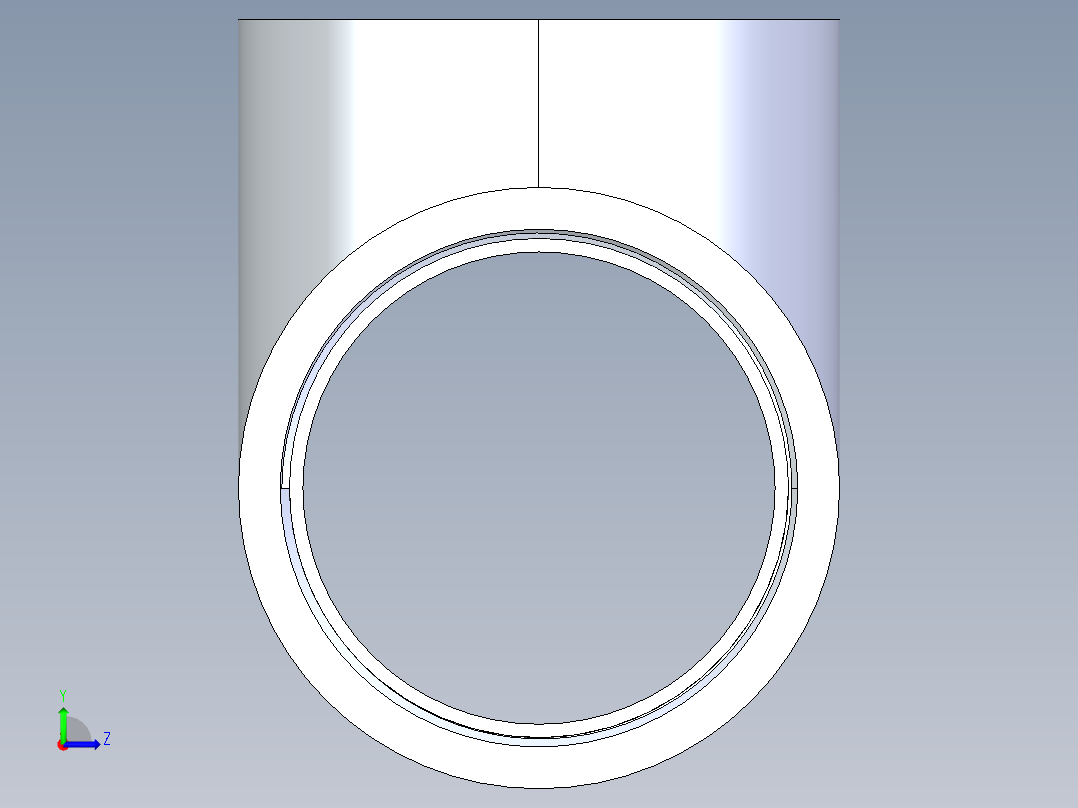 CPVC管件04-Sch80_Tee_FPTxFPTxFPT_9805-040_4in左视图