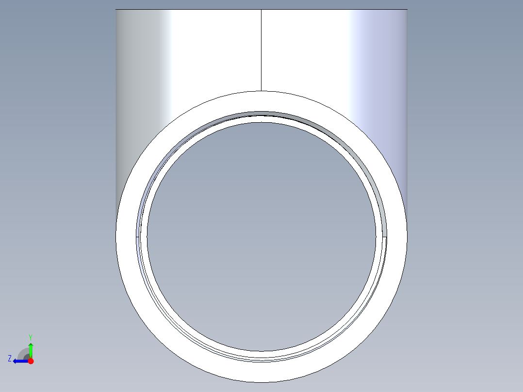 CPVC管件04-Sch80_Tee_FPTxFPTxFPT_9805-040_4in右视图