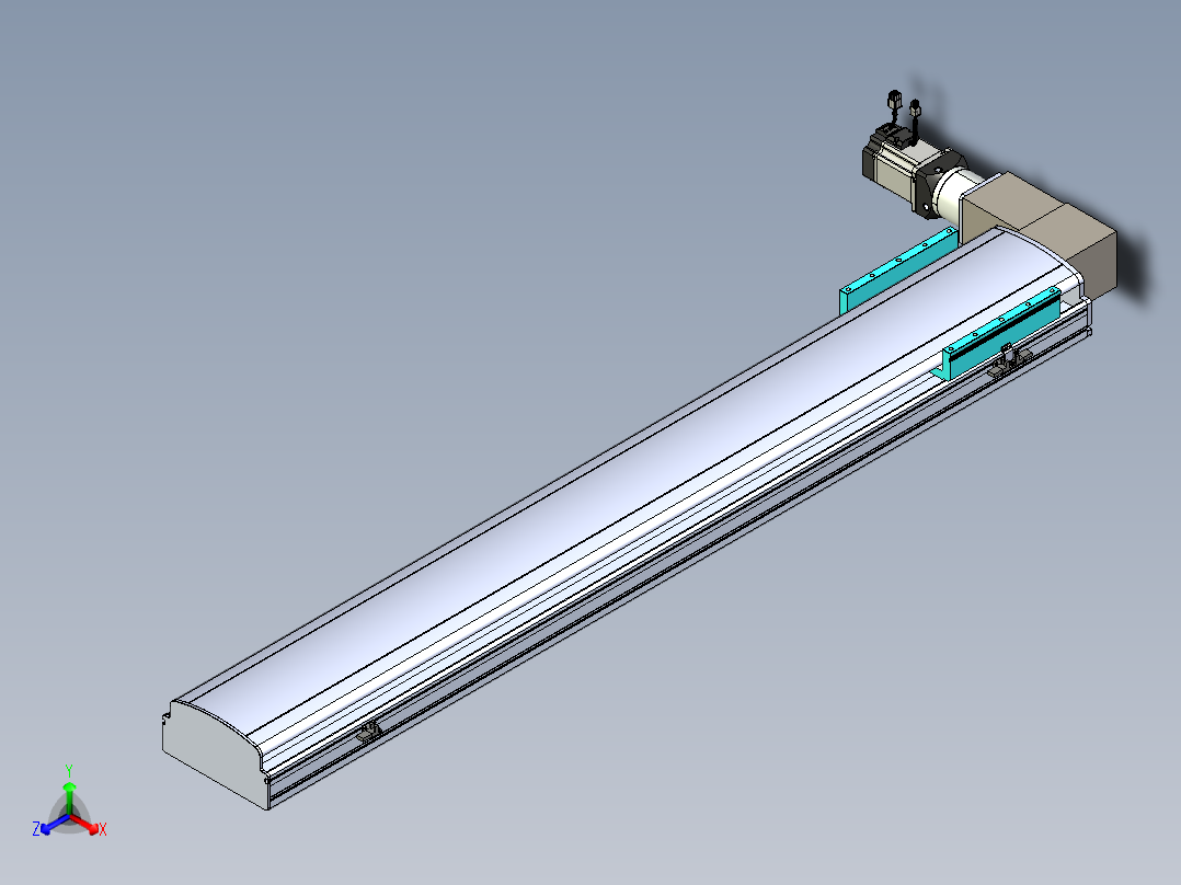同步带滑台-半封闭B22-L100-C-S1300-L-P75-D3-N5
