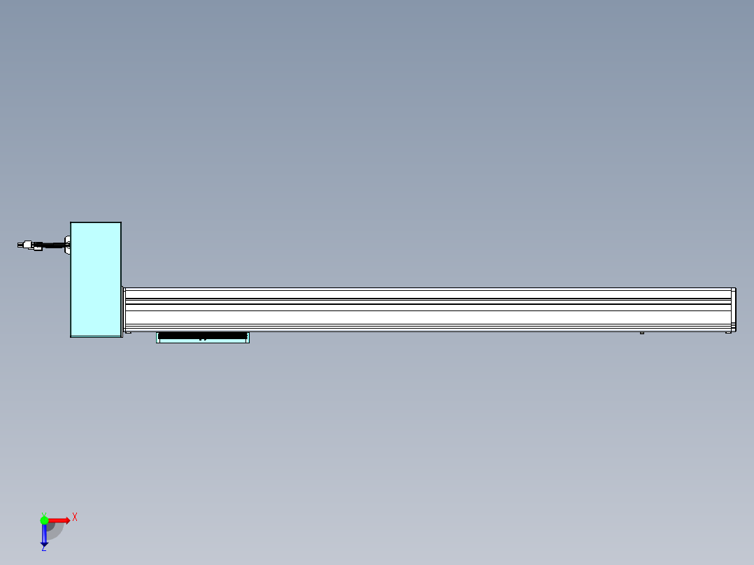 威洛博VBC同步带传动一无尘环境VBC14-L45-S750-BRD-ZP75-C3俯视图