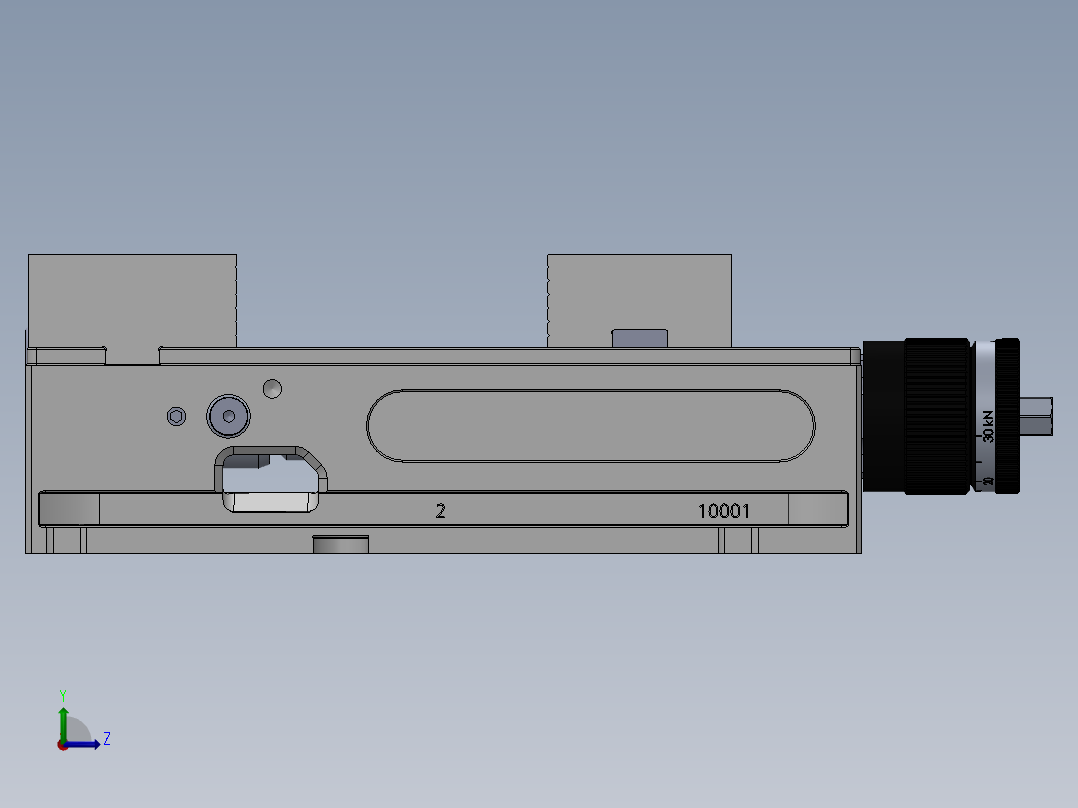 夹爪30千牛左视图