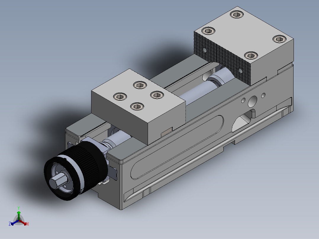 夹爪30千牛正等轴测图