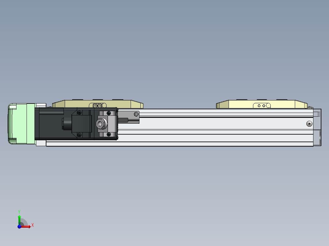GTH内嵌丝杆全封闭GTH5S-BL-100W前视图