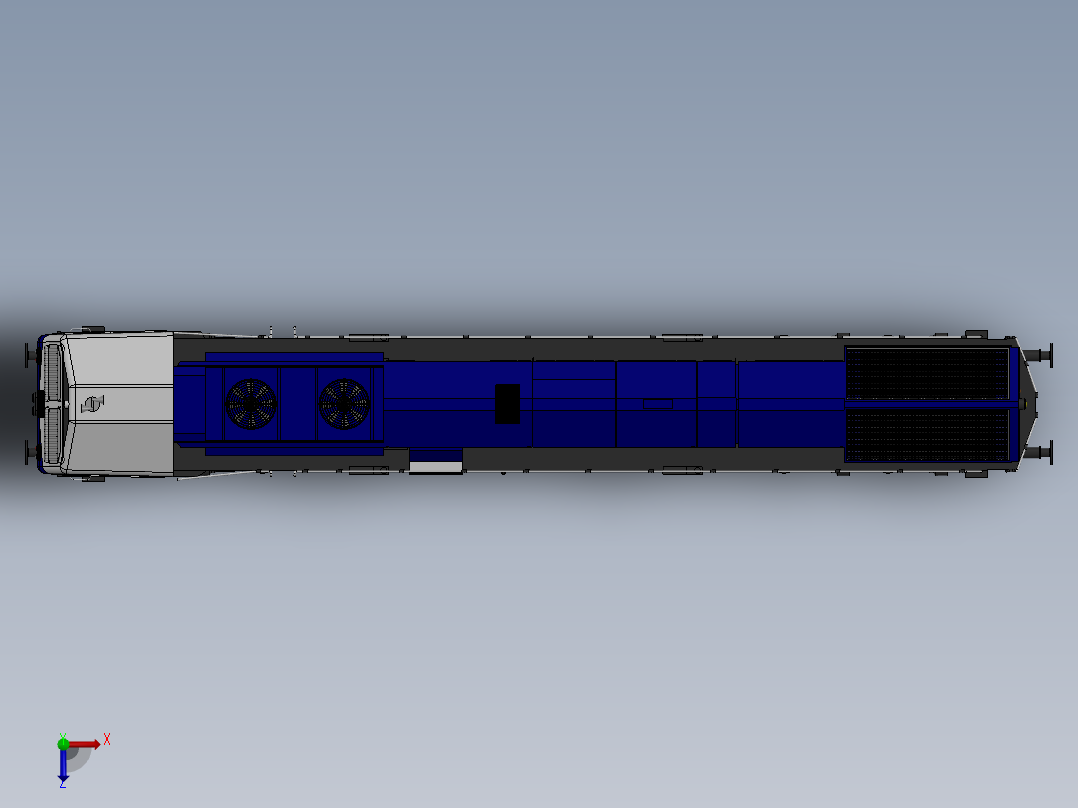 电力机车俯视图
