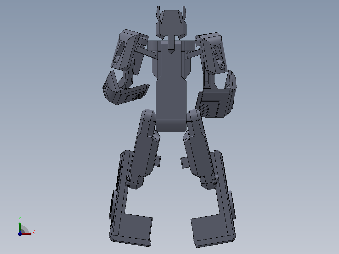 变形金刚SW模型前视图