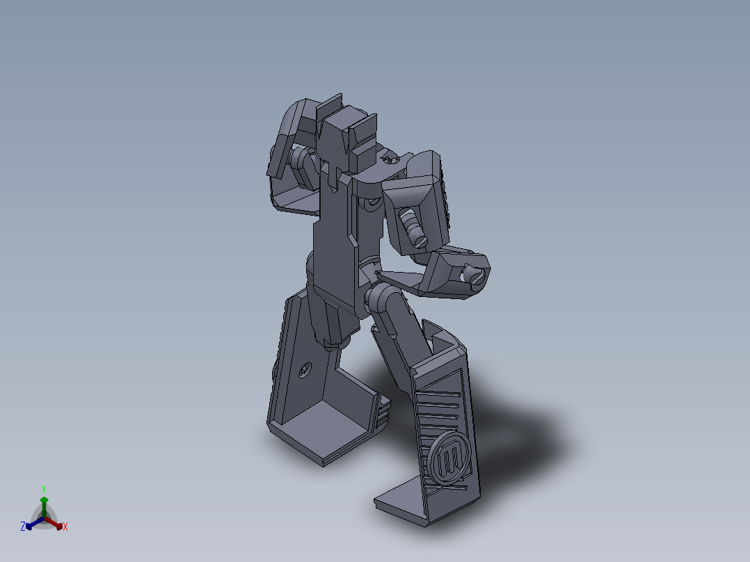 变形金刚SW模型正等轴测图