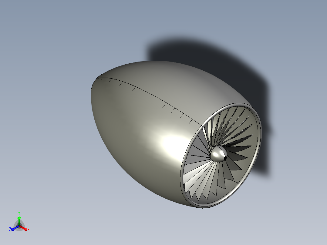 燃气轮总成20---模型格式为 stp正等轴测图