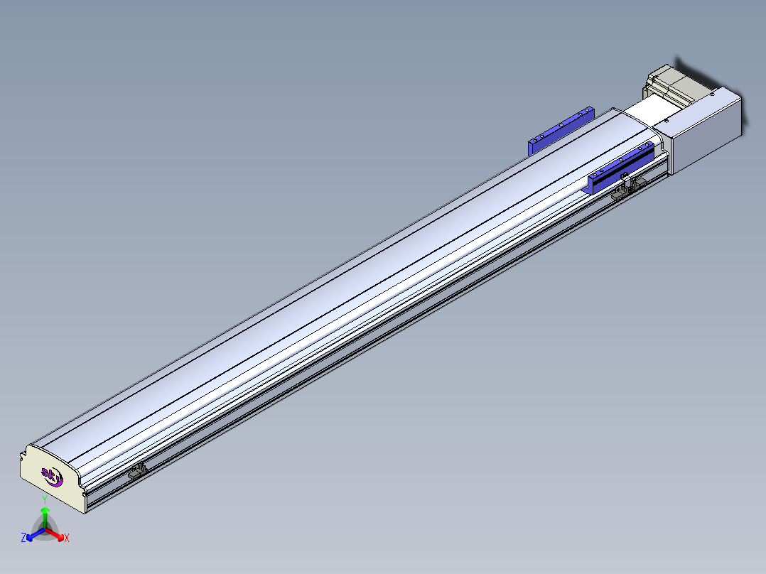同步带滑台-半封闭B17H-L50-S1250-R-P75-D3